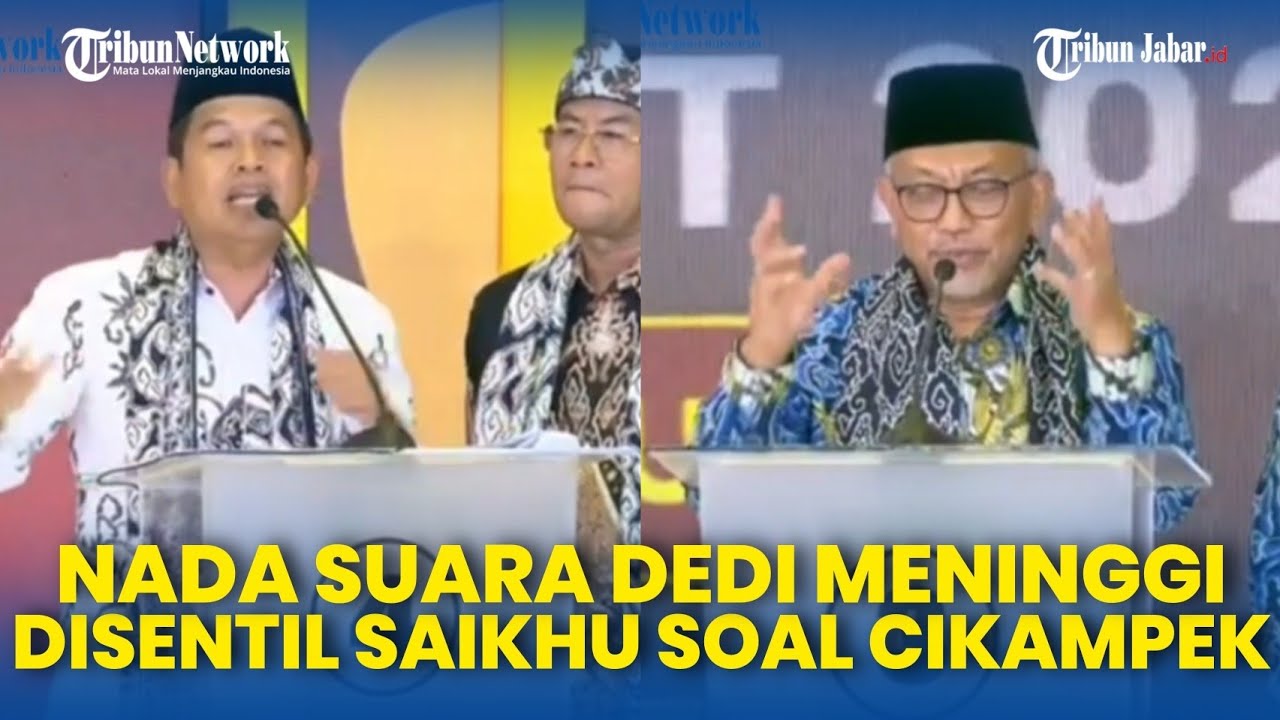 REAKSI DEDI MULYADI saat Disentil Syaikhu saat Debat Pilgub Jabar soal Bau Busuk di Cikampek