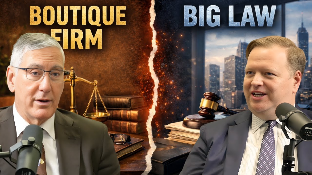 Boutique Firms Vs Big Law | Lawyer Joe Show