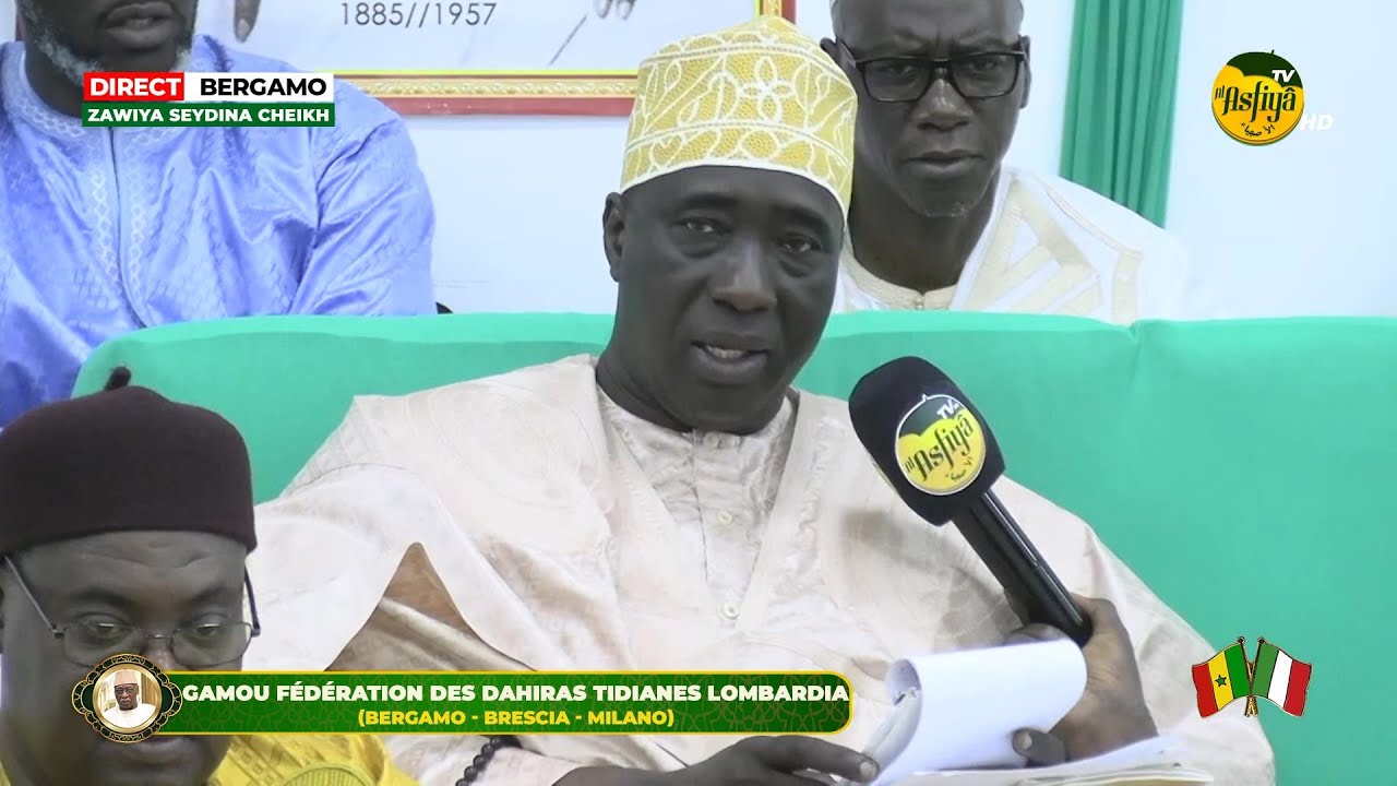 ITALIE BERGAMO:  Causerie Serigne Habib SY ibn Serigne Babacar Sy Mansour