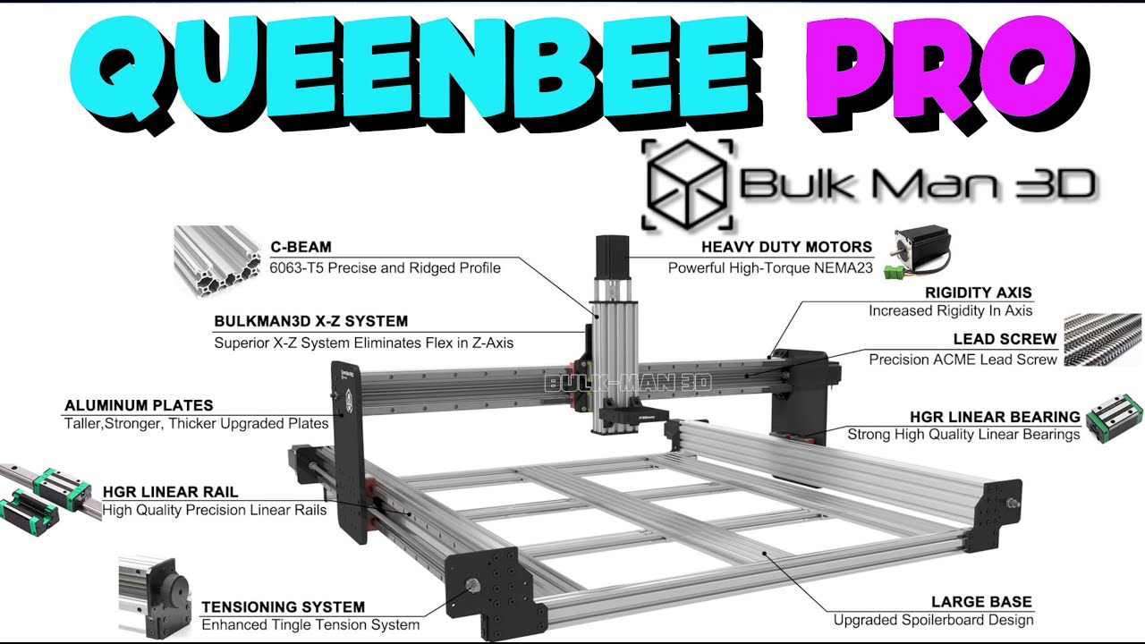 Ma nouvelle CNC: QueenBee Pro de chez Bulkman3d  - présentation