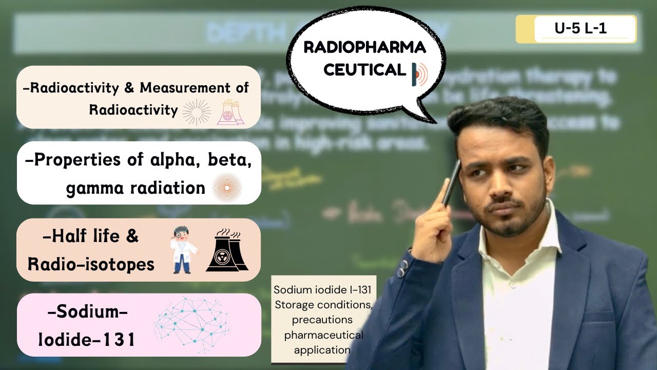 Radiopharmaceutical | Measurement of radioactivity | Property of alpha beta gamma | Sodium iodide131