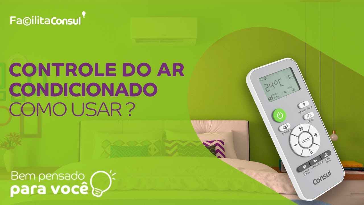 Como usar o controle do ar condicionado | Facilita Consul