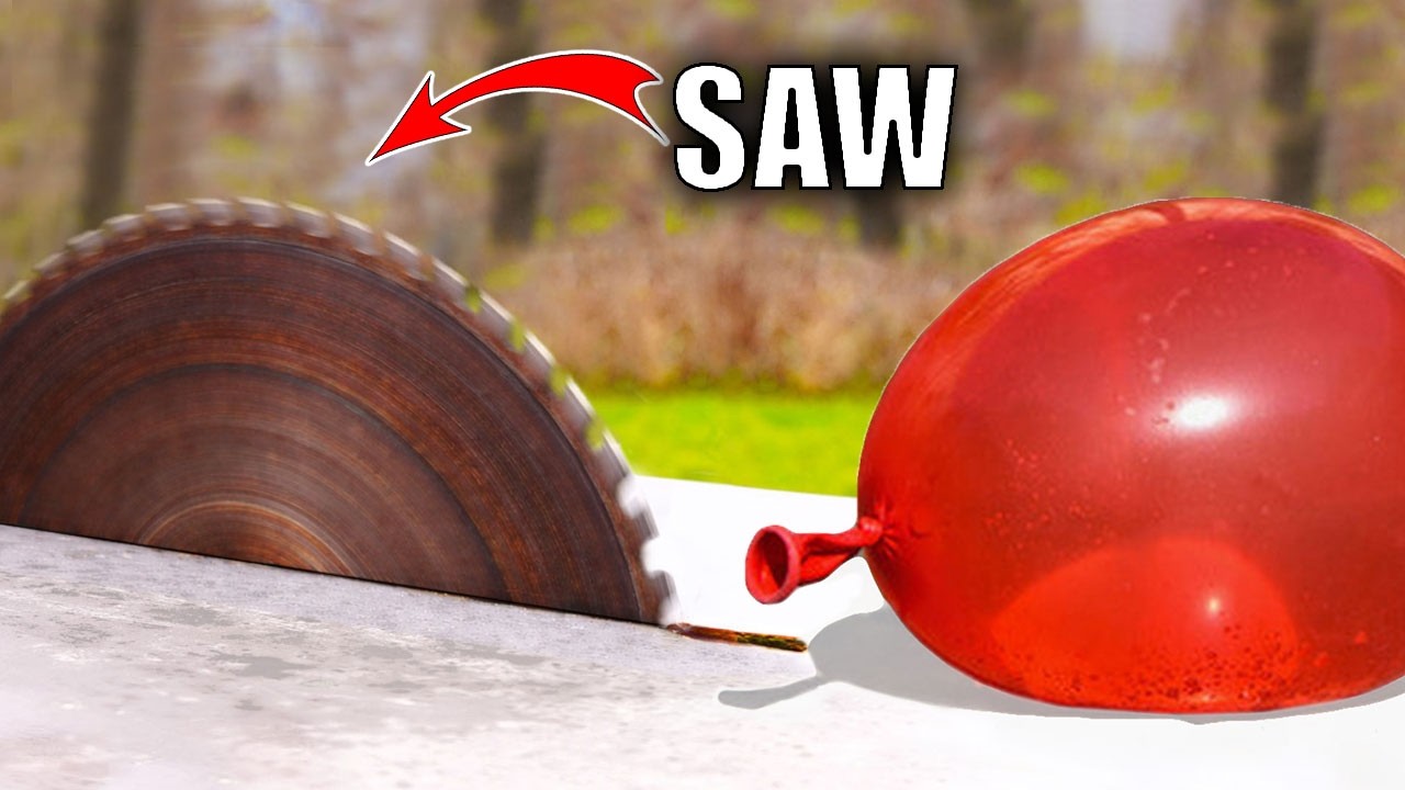 EXPERIMENT: SAW VS WATER BALLOON
