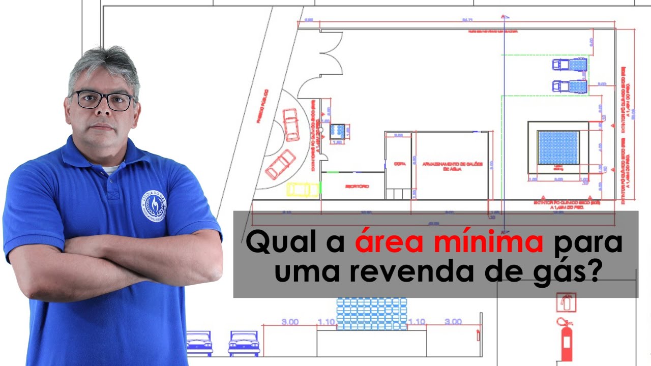 Qual a área mínima para uma revenda de gás?