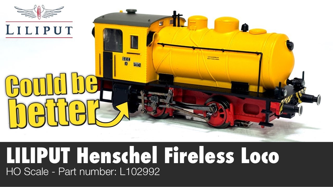 МОЖЕТ БЫТЬ ЛУЧШЕ - Беспламенный паровоз Liliput Henschel | Обзор масштаба HO | L102992