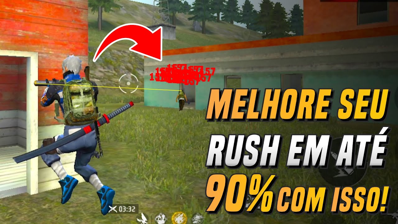 MELHORE SEU RUSH EM ATÉ 90% COM ESSA TÉCNICA!! FREE FIRE