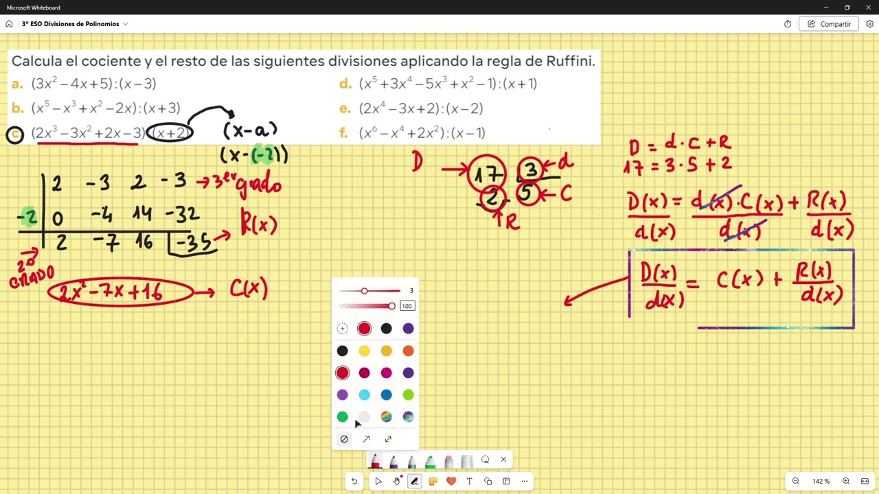 Vídeo 13 Regla de Ruffini III
