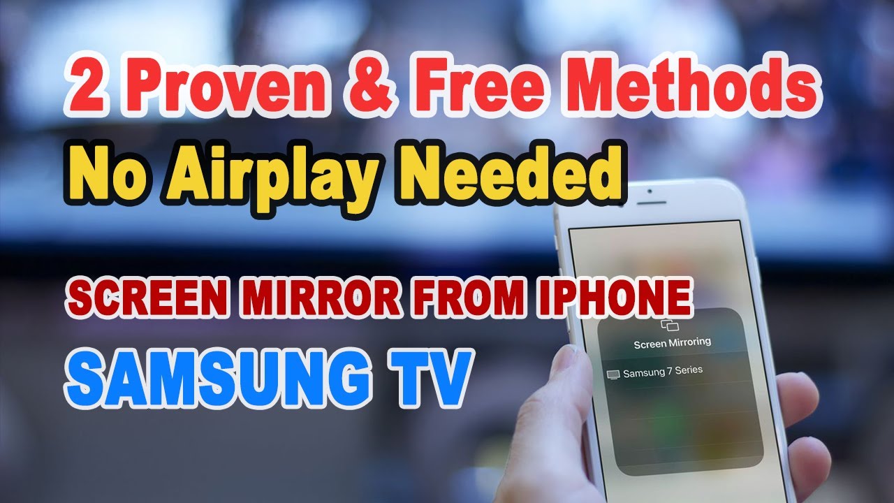 Как транслировать экран iPhone на телевизор Samsung без AirPlay