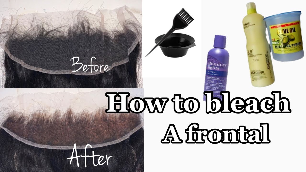 UPDATED HOW TO BLEACH A FRONTAL |FRONTAL INSTALLATION