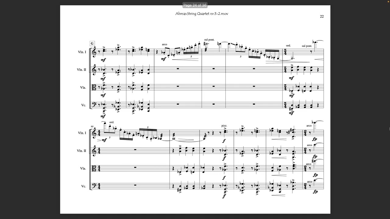 Harri Ahmas – String Quartet No. 3