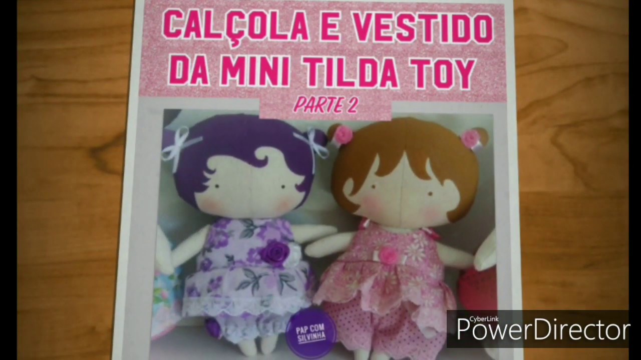 Mini Tilda Toy (VESTIDINHO E CALÇOLA) - PARTE 2