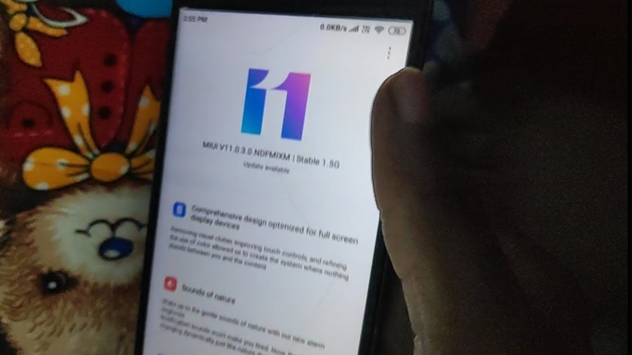 MI Y1 lite system software update