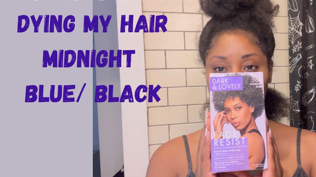 Dying my natural hair midnight blue