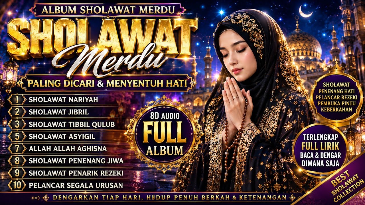 KUMPULAN SHOLAWAT VIRAL TERBARU 2026 | SHOLAWAT JIBRIL PEMBUKA REJEKI, SHOLAWAT BUSYRO, NARIYAH