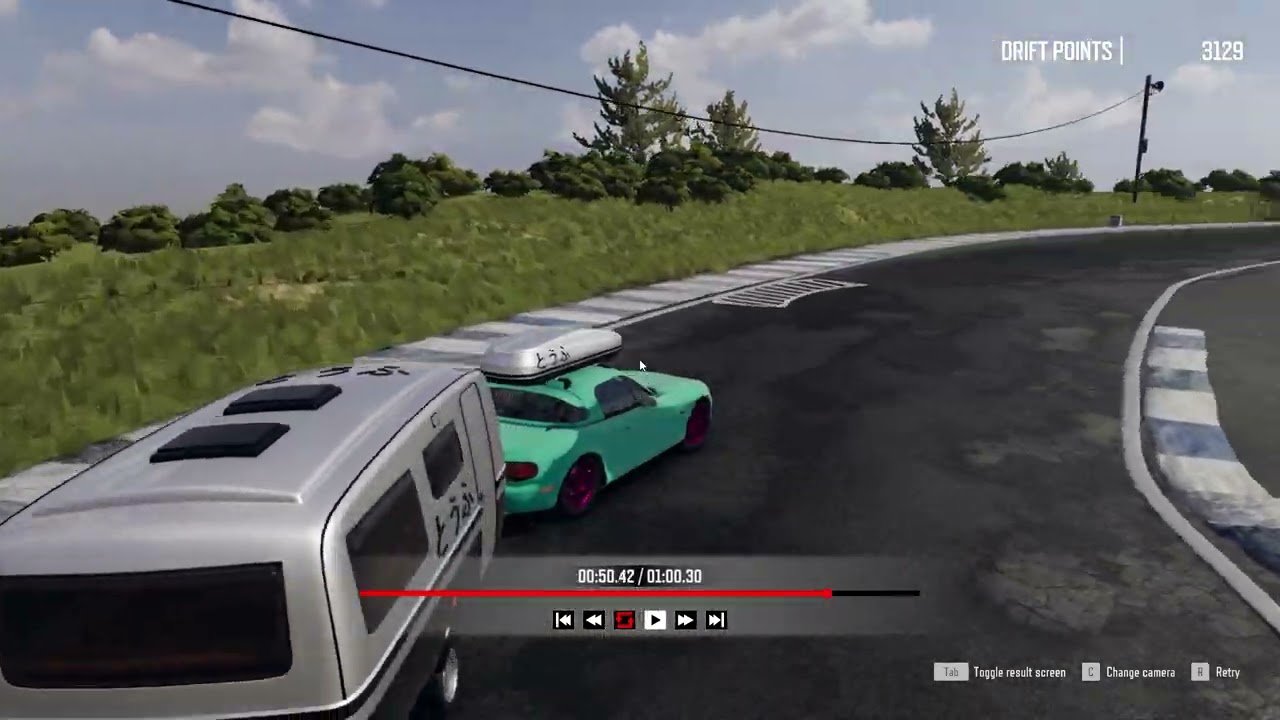 Drift21-at last unlocked summer road trip, trailer in a miata? like clarkson top gear! gt5 vibes!g29