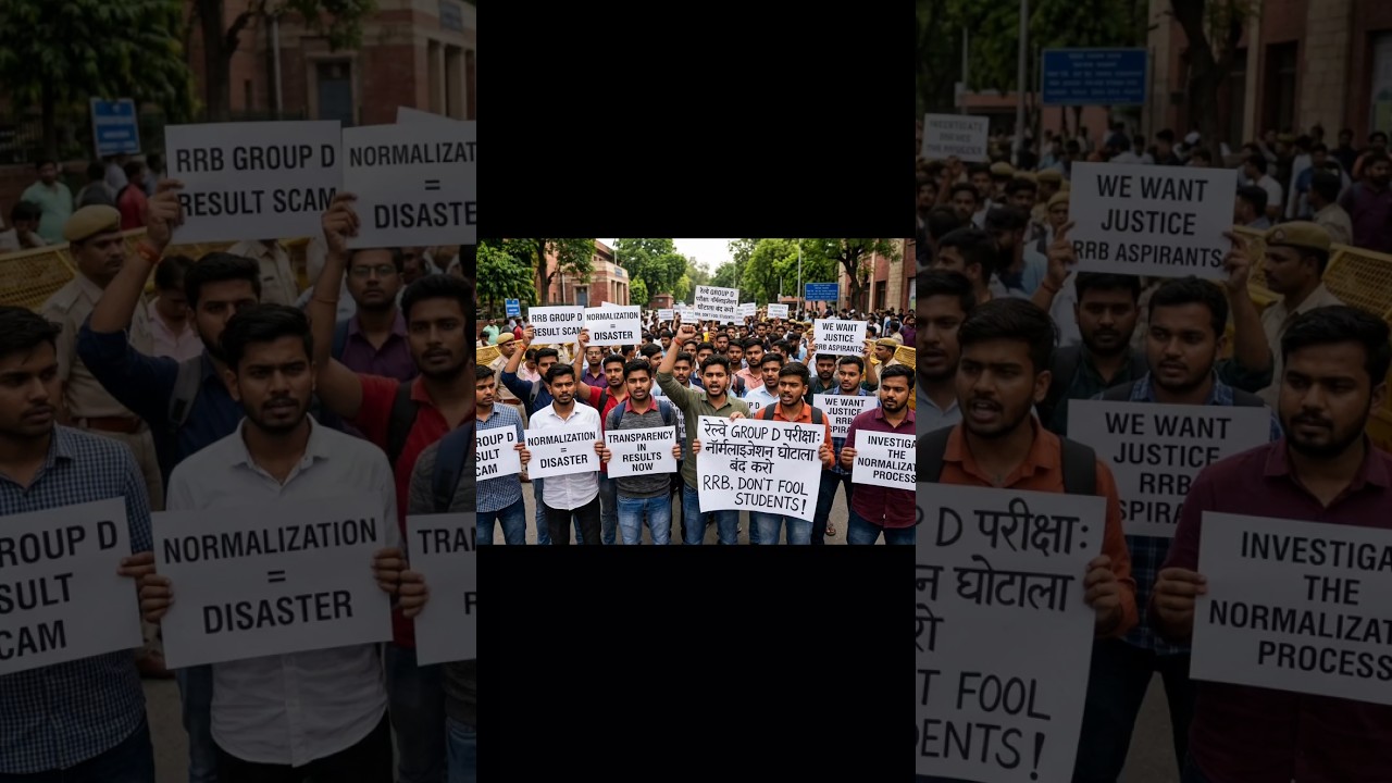 🔥 RRB Group D 2024 exam Result scam | Normalisation Controversy? 😱 Candidates Demand Justice #shorts
