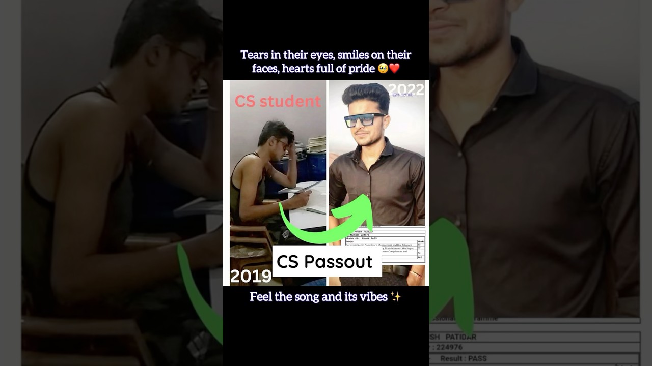 The best day of my life when I made them feel proud 🥹| Result day❤️&zwj;🔥#motivation #companysecretary