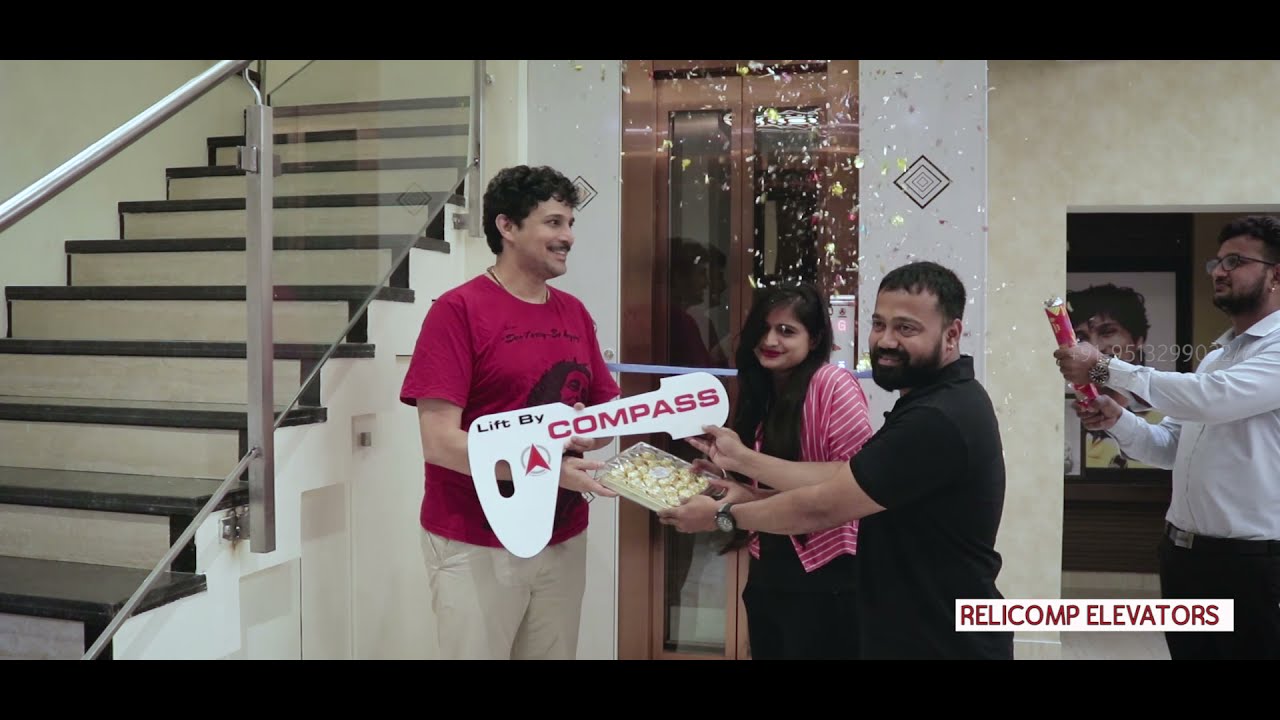 Relicomp Elevator Installation In sandalwood film singer Mr.Rajesh krishnan House