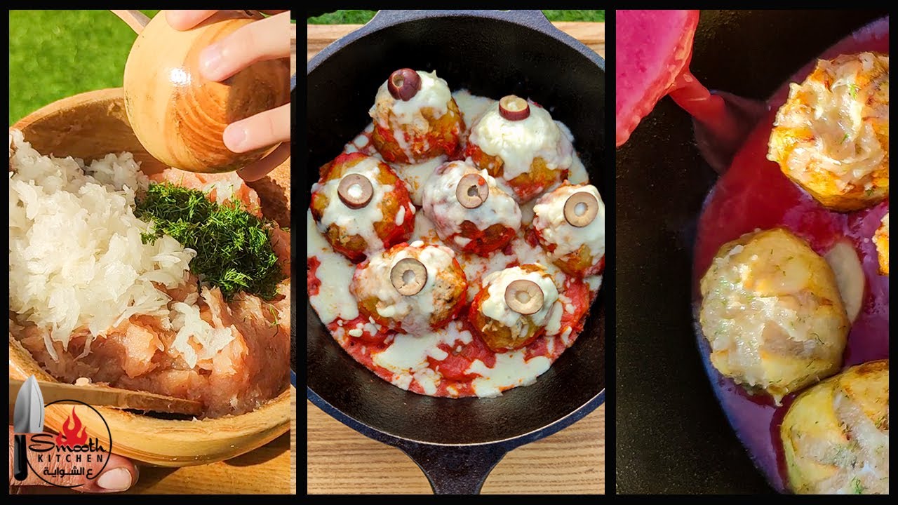 (26)طريقة البطاطس محشية فراخ بصوص الطماطم-Smoothy potatoes stuffed chicken with tomato sauce recipe