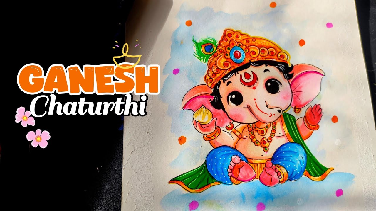 Easy Ganesh Chaturthi Special Lord Ganesha Drawing | How to draw Ganpati |Step by Step for Beginners
