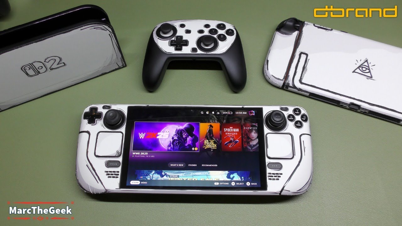 dbrand Sketch 2D Skins для Nintendo Switch 2 и Steam Deck