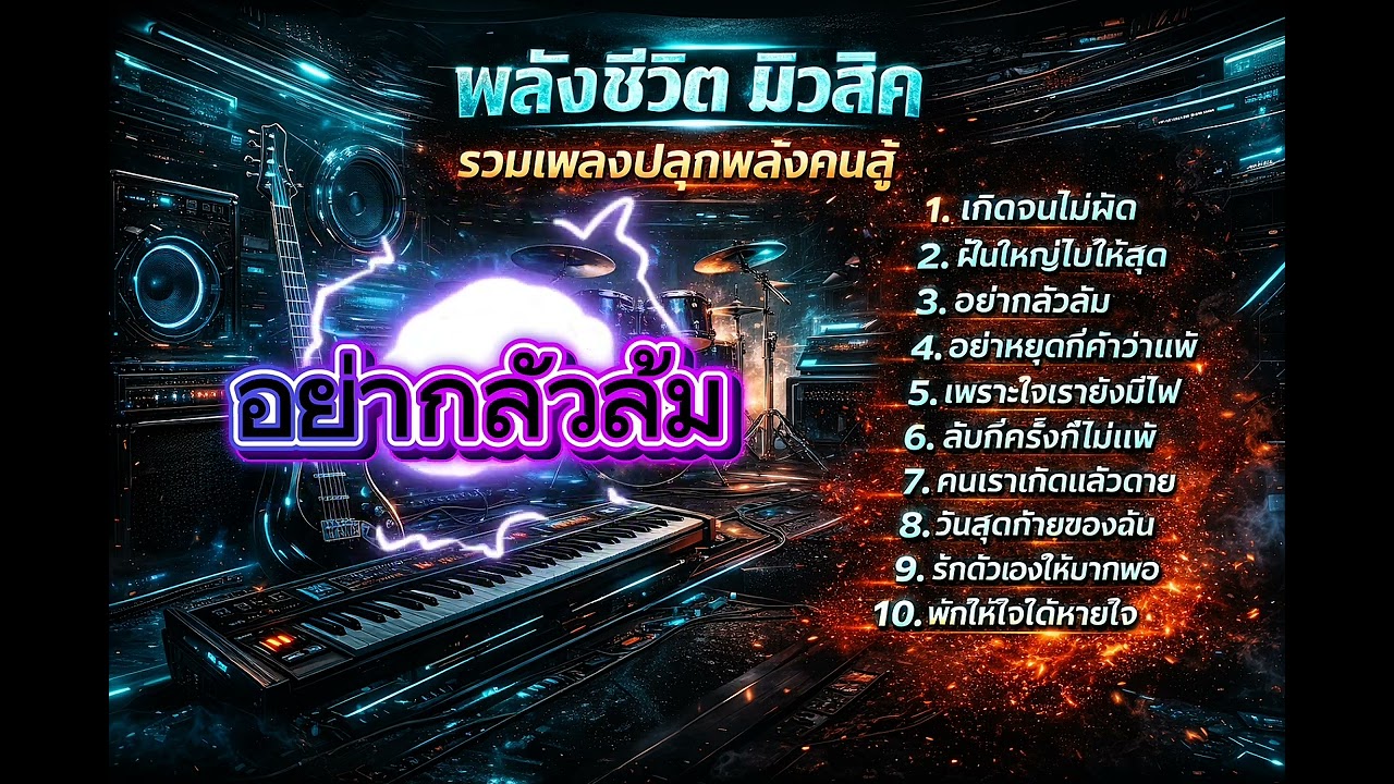 รวมเพลงพลังชีวิต ฟังยาว ๆ เป็นแรงบันดาลใจคนสู้ชีวิต #music #song #เพลงใหม่ #sad