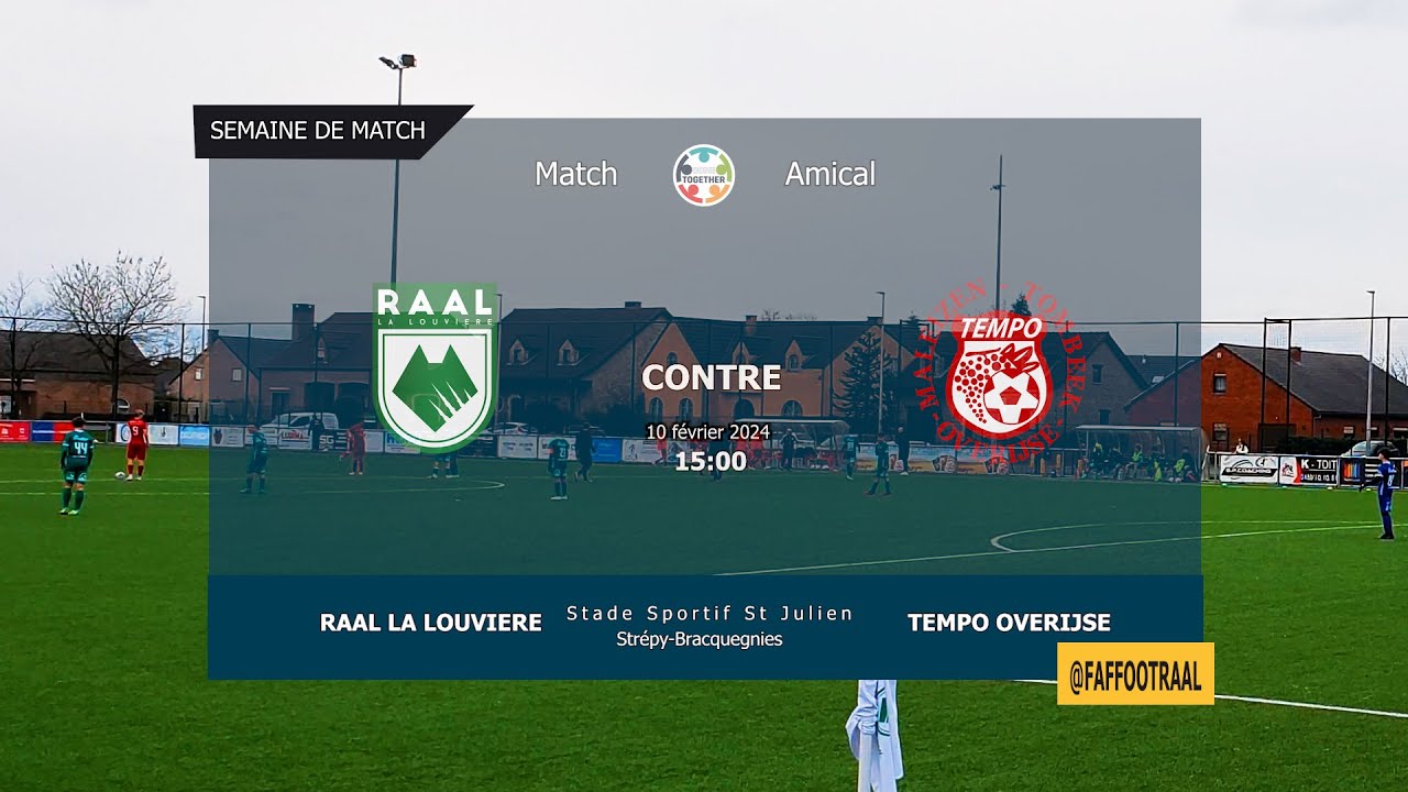 RAAL  2 - 2  TEMPO OVERIJSE / Match Full