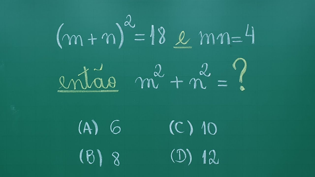FÁCIL e RÁPIDO - EXPRESSÃO COM PRODUTO NOTÁVEL - Questão de Concurso@Professora Angela Matemática