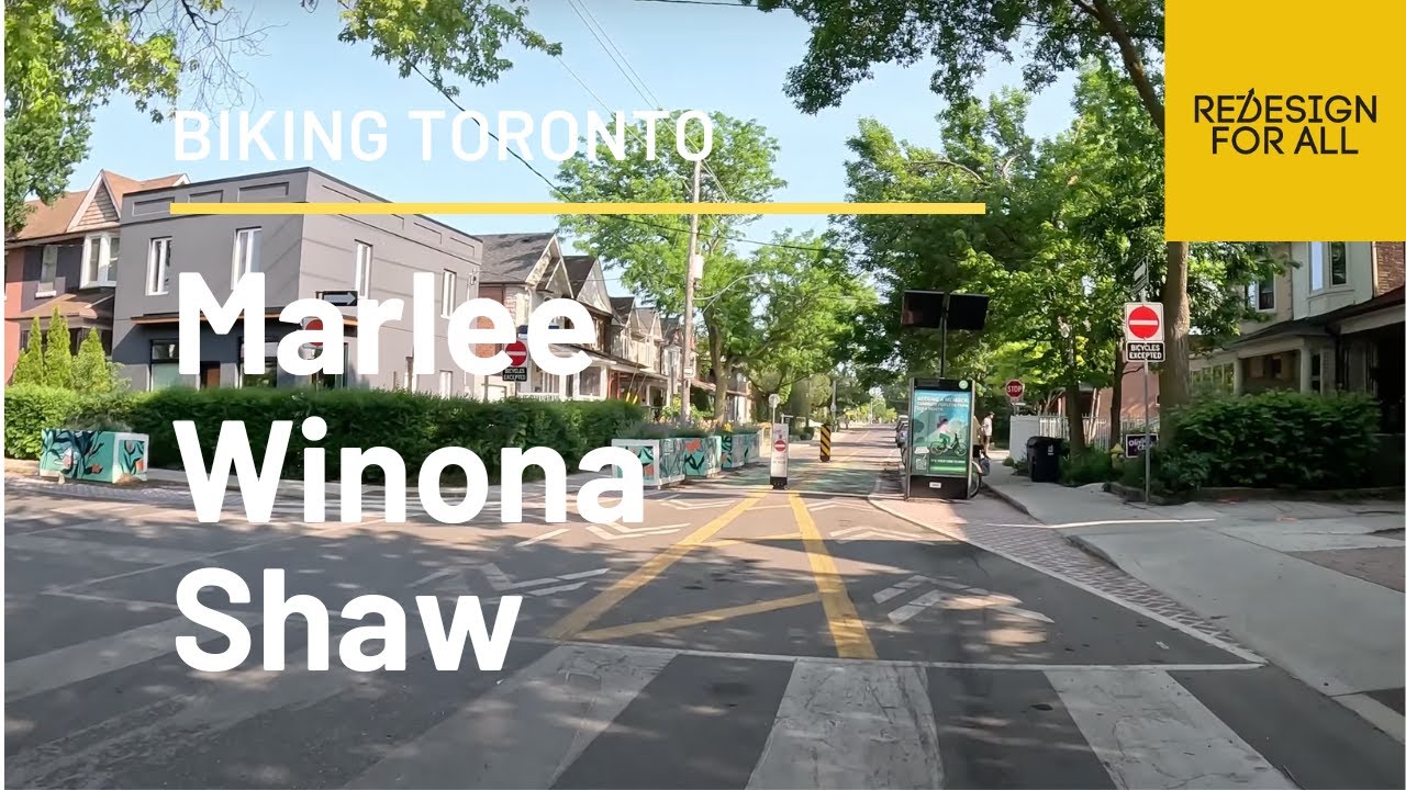 Biking Toronto's Cycling Network 2023 - Route 14: Marlee, Winona, Shaw, Strachan