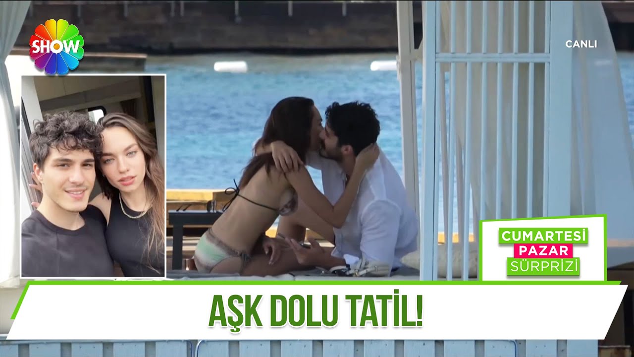 Eylül Tumbar Enes Koçak çiftinin aşk dolu tatili!