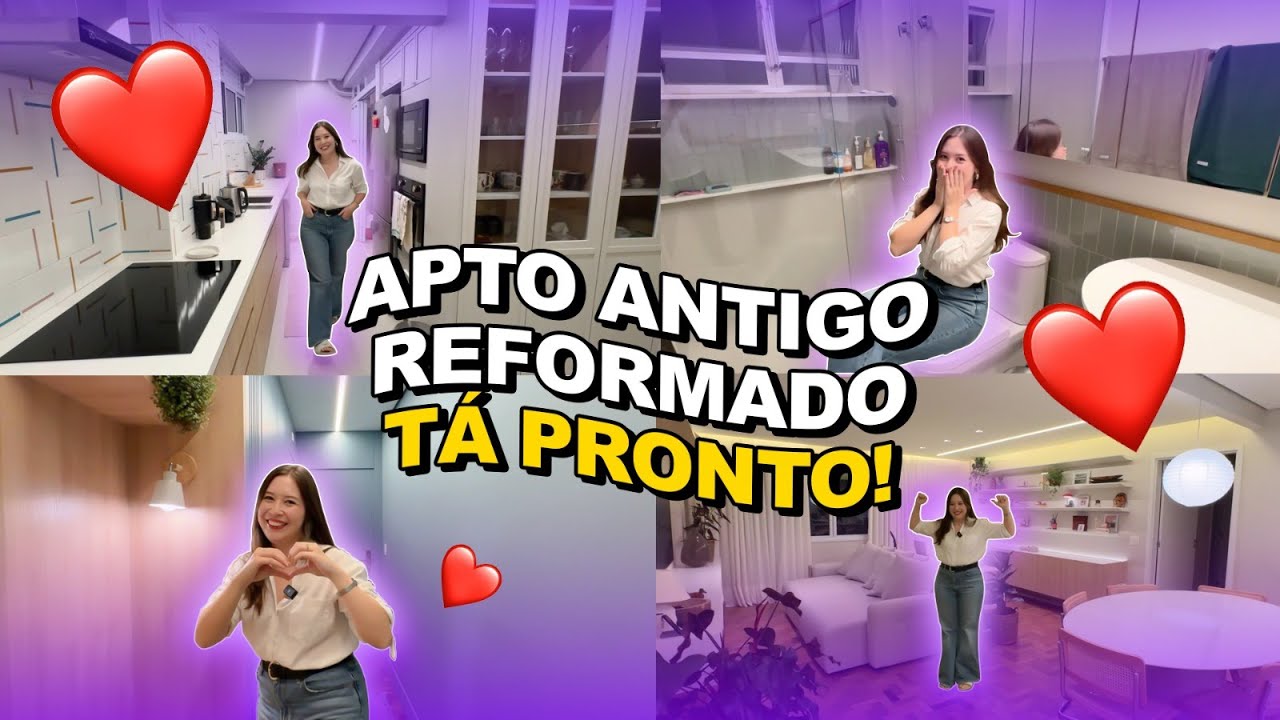 TOUR COMPLETO DO MEU APARTAMENTO ANTIGO REFORMADO