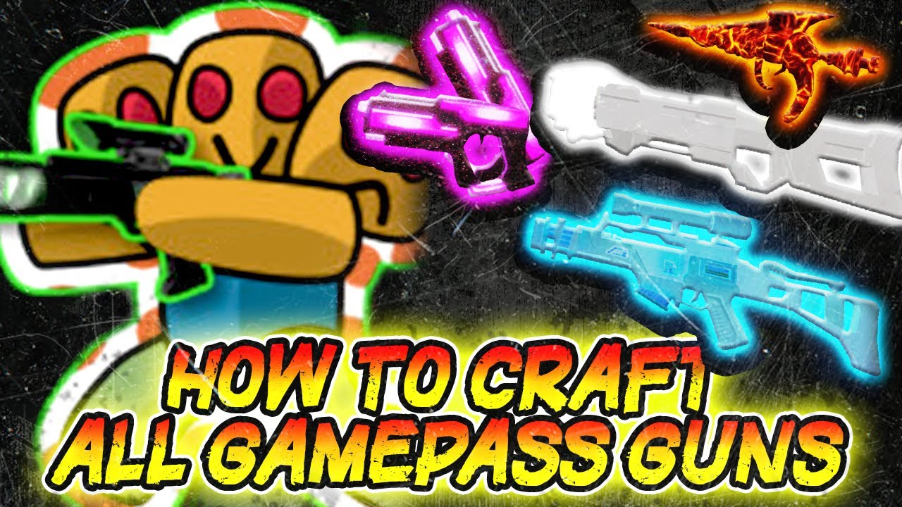 Как создать всё оружие из GAMEPASS в Survive Area 51 — Roblox