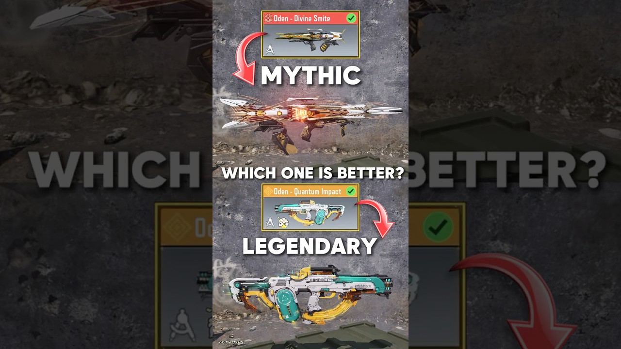 Mythic vs Legendary Oden in CODM