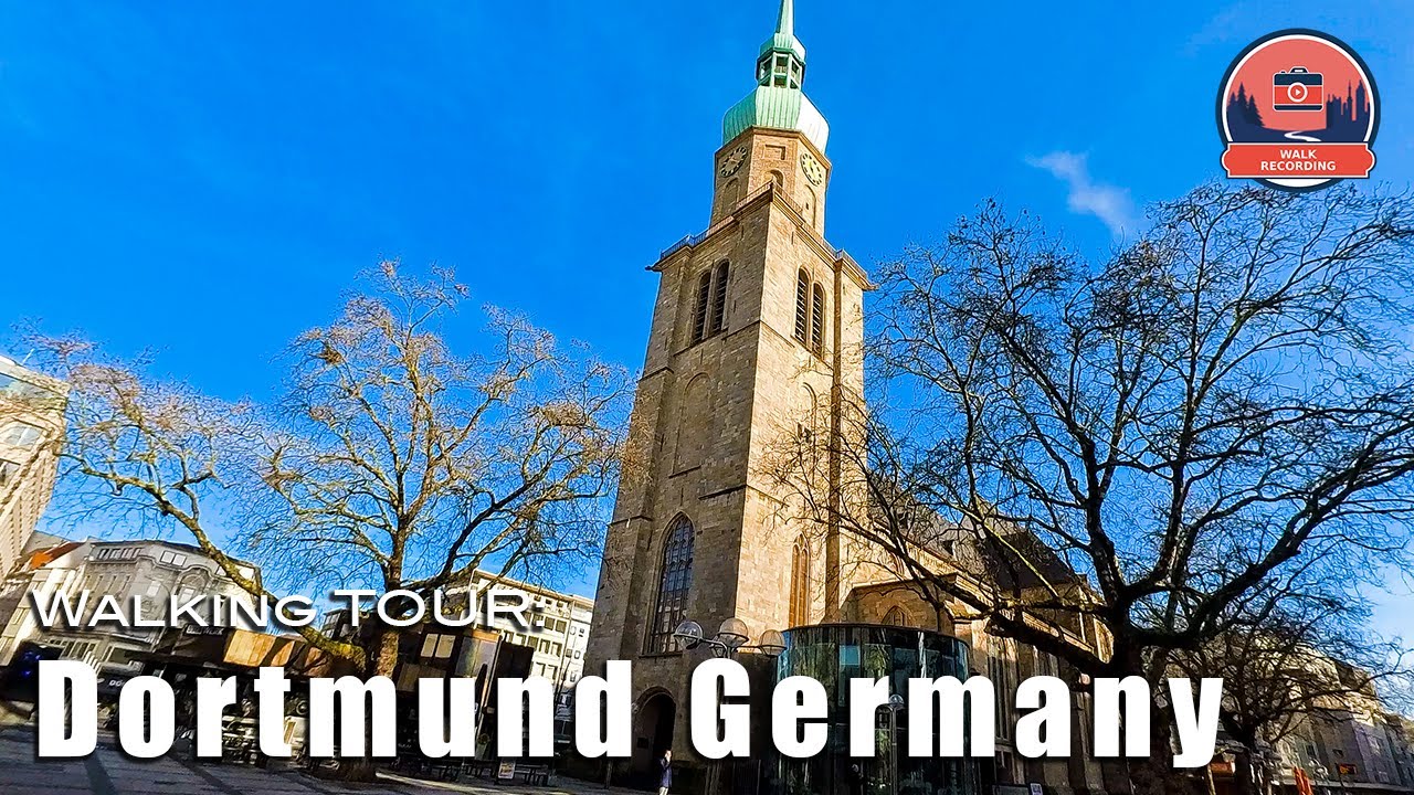 Walking Tour Dortmund | City Center, U-Tower & St. Reinold's Church #dortmund #germany #walkingtour