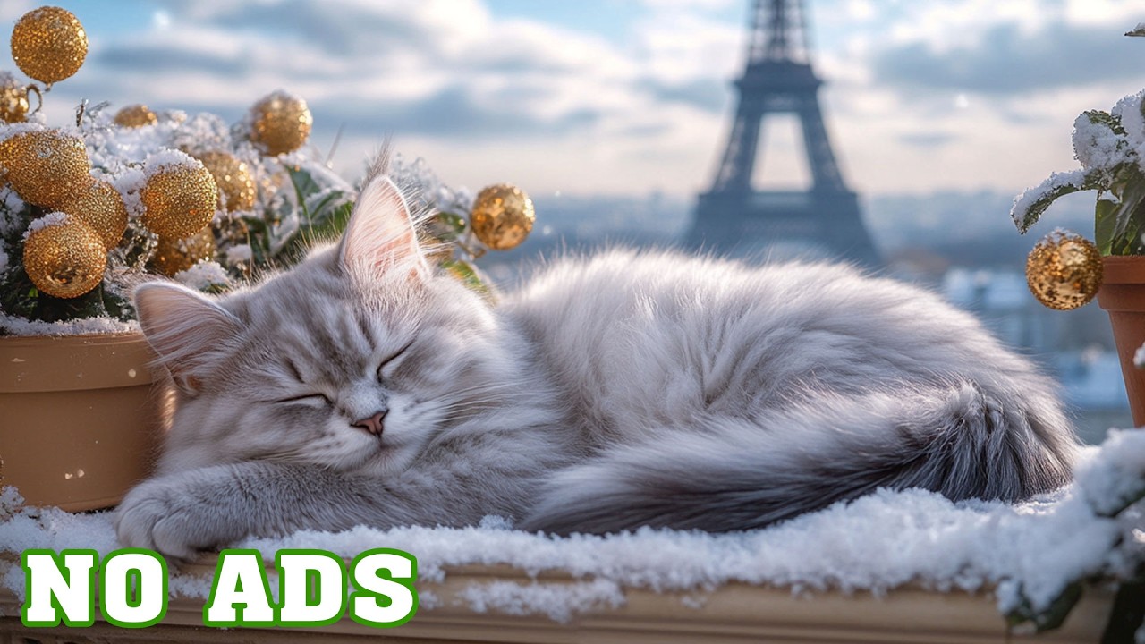 12 Hours of Soothing Music for Cats 🐱 Calming Sleep Sounds for Anxious Cats ♬ No Ads