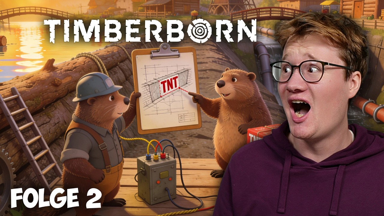 Mega-Stadt nimmt Form an! | Timberborn #2 &ndash; Erste Maschinen laufen