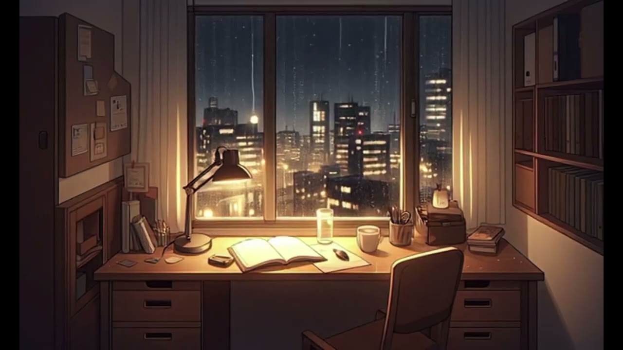 ☔Rainy Midnight Lofi – Slow & Calm