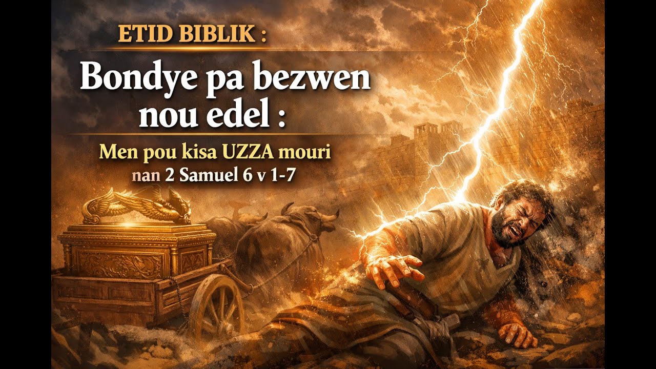 ETID BIBLIK :  Bondye pa bezwen moun edel / 2 Samuel 6, versets 1 à 7