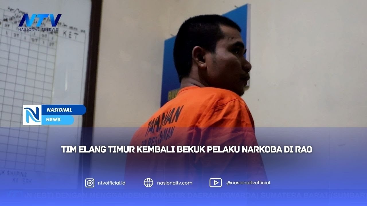 TIM ELANG TIMUR KEMBALI BEKUK PELAKU NARKOBA DI RAO