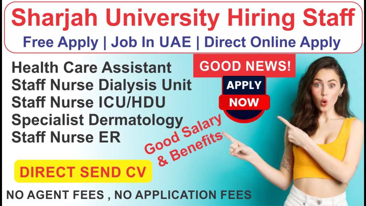 Sharjah Work Visa Online | Sharjah University Job Apply Now | Healthcare Jobs!
