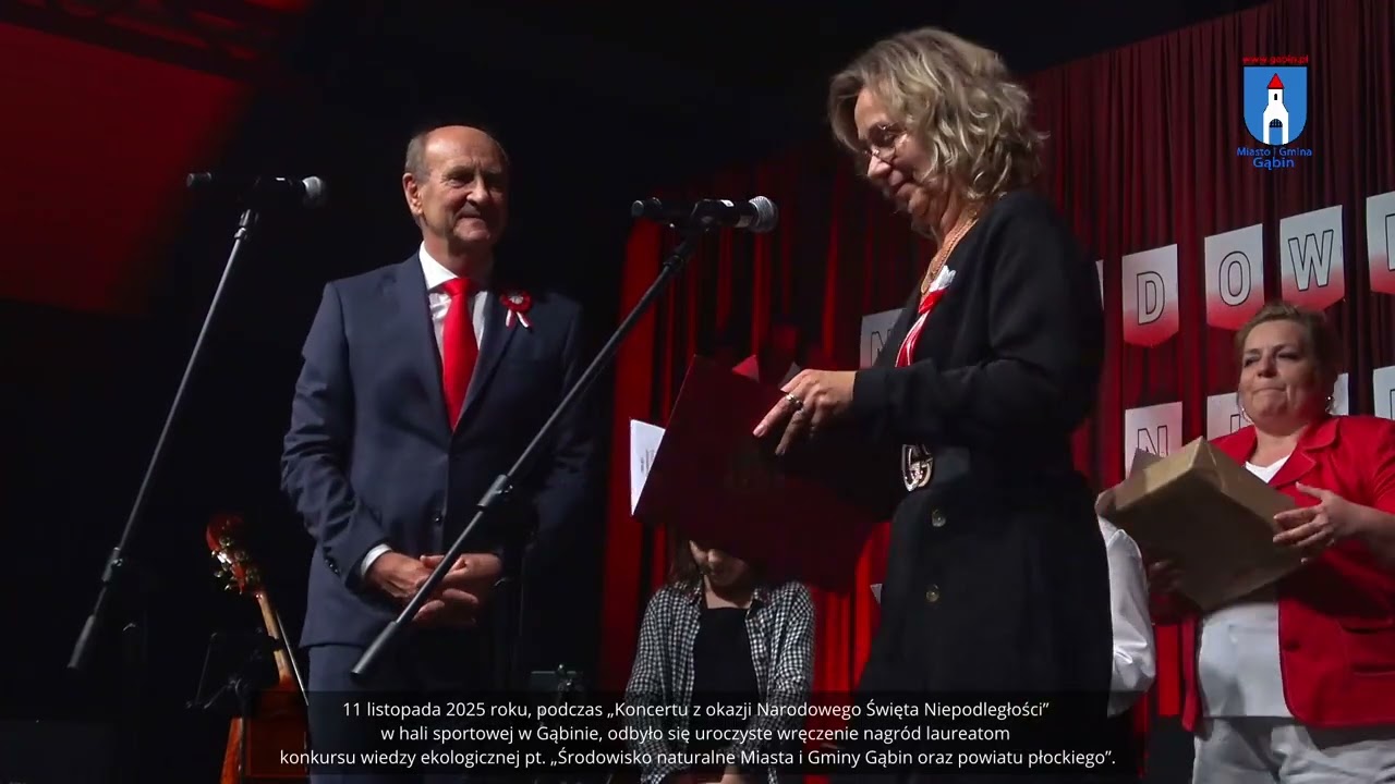 Wręczenie nagród finalistom konkursu ekologicznego pt. „Środowisko naturalne Miasta i Gminy Gąbin...