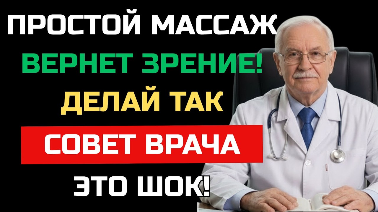 Всего 1 точка и 1 минута! Улучшите зрение и память после 60 лет |ЗДОРОВЬЕ ПОЖИЛЫХ