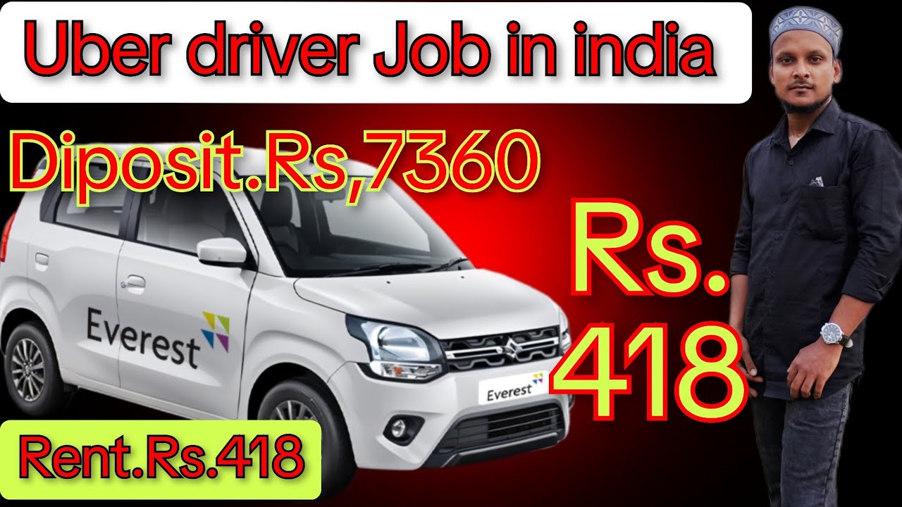 Uber driver job Rs.418. rent.par day. Everest fleet Job in kolkata ola uber driver job in india 