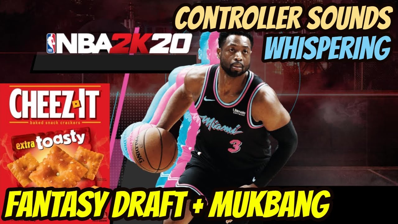 ASMR Gaming: NBA 2K20 | Cheez It Mukbang & Whispering - Relaxing Fantasy Draft!