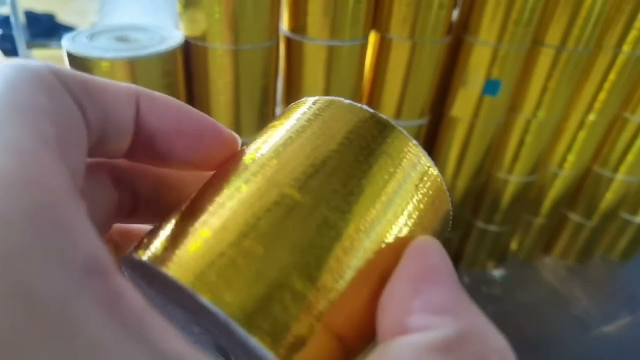 Introducing Reflective Gold Heat Tape: The Ultimate Heat Protection Solution!