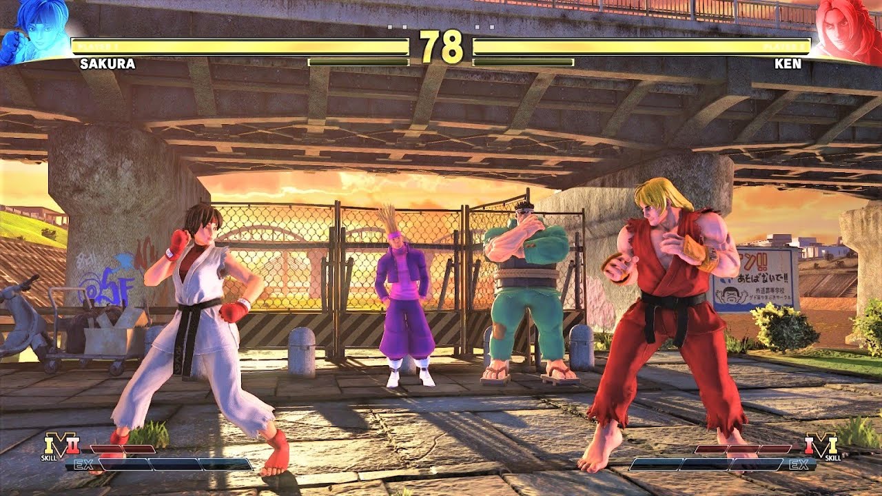 Sakura vs Ken (Hardest AI) - Street Fighter V