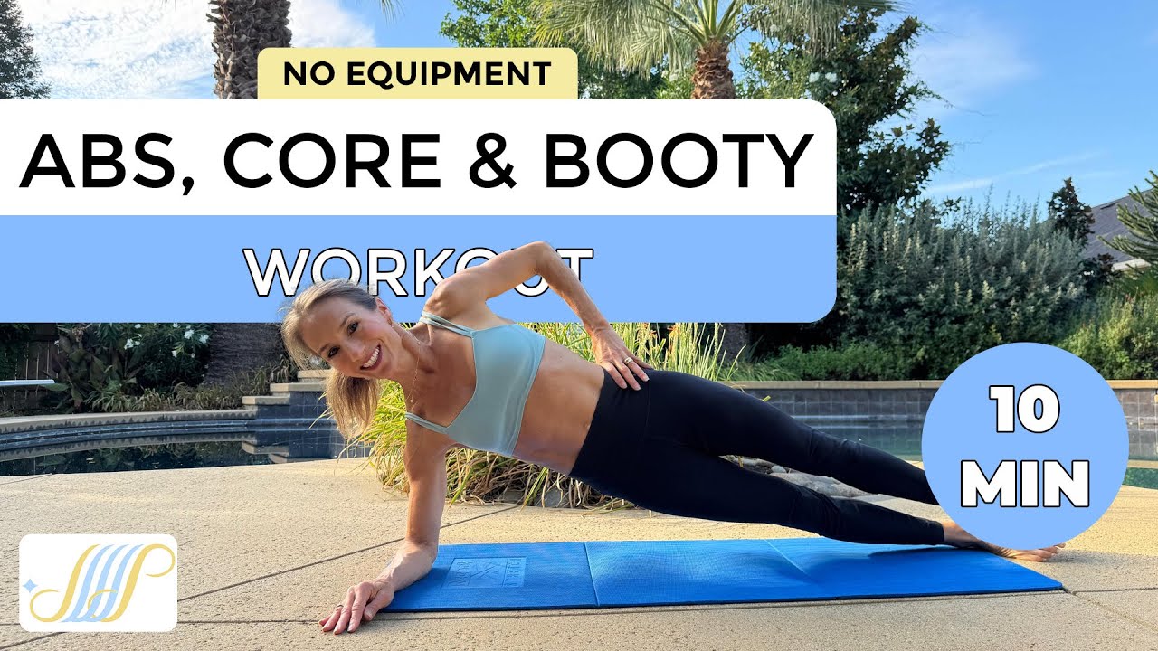 Abs, Core & Booty WORKOUT - No Equipment // 10 MIN
