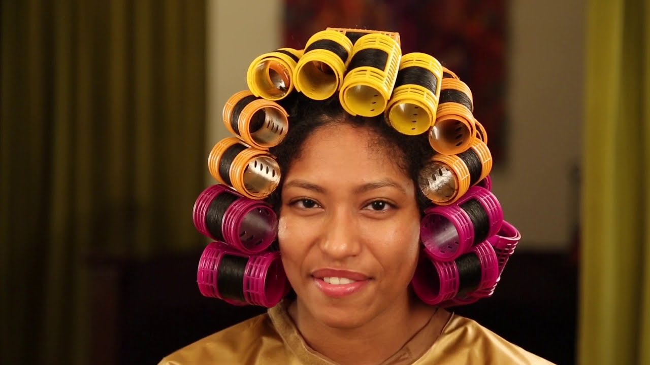 Natural Hair Roller Wave Set Tutorial | Natural Oasis Products