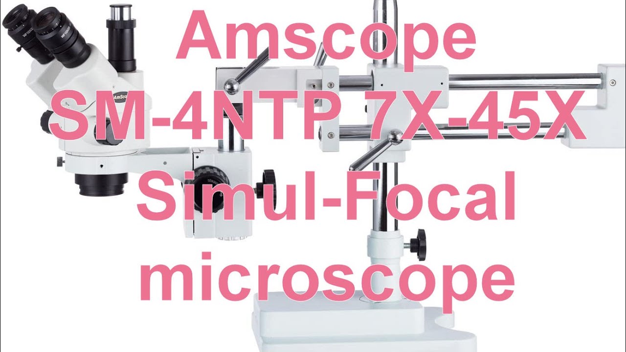 Распаковка, настройка и тестирование стереомикроскопа Amscope SM-4NTP 7X-45X Simul-Focal для пайк...
