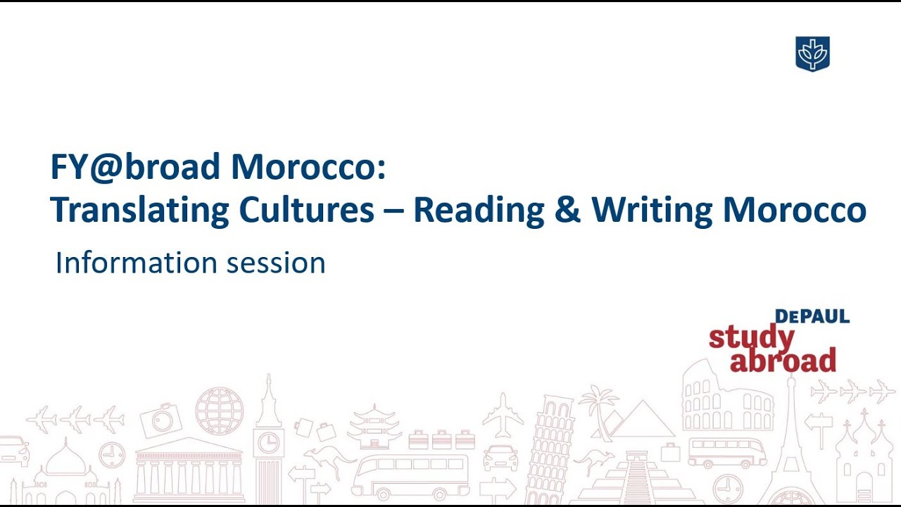 Info session - FY@broad Morocco: Translating Cultures - Reading & Writing Morocco